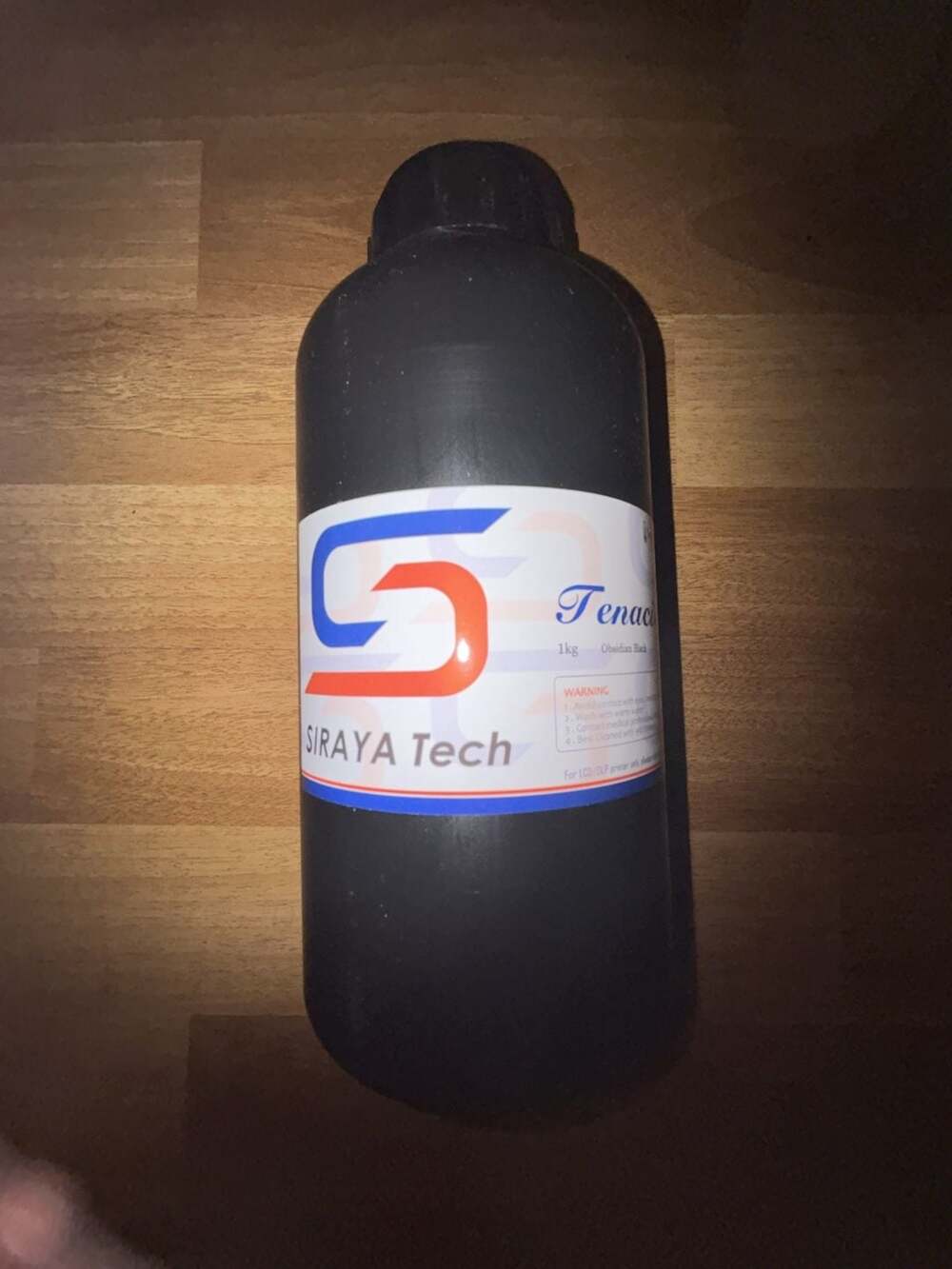 Siraya Tech Tenacious 3D Printer Resin, Obsidian Black, 1kg